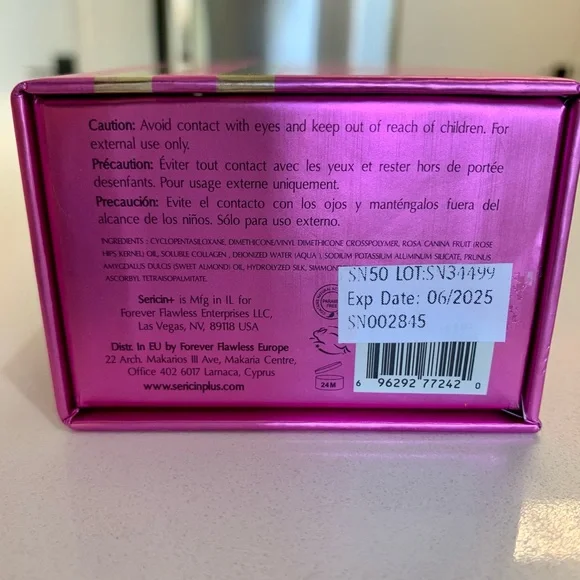 Sericin plus collagen, face and neck serum